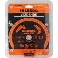 Диск пильный Hilberg Vezdehod 165x20x24Тx18º HV167