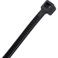 Нейлоновые стяжки Fortisflex НСС EasyFix 4x370 мм, черный, 100 шт. 89924