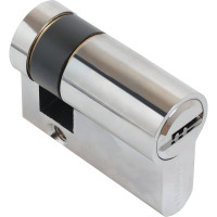 Цилиндровый механизм Аллюр HD F 40H-5К CP (30x10), хром, перфорированный ключ, односторонний 15459
