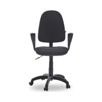 Кресло офисное Фабрикант Ткань, Мебельная, ТК-1 черный, г/п 140, ПВМ, PL 600, гольф, ролик Престиж кресло 4610018461425