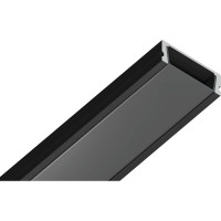 Накладной алюминиевый профиль для светодиодной ленты Ambrella Light ILLUMINATION GP1700BK/BK