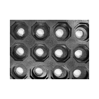 Входной резиновый коврик ООО Комус 90 см x 90 см х 12 мм 1848678