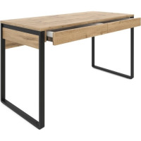 Письменный стол Desk Question лофт DQ MADRID М-2 черный/дуб табачный, 1400х600х770 117268