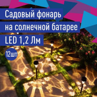 Садовый светильник КОСМОС 40см, матовый хром, KOC_SOL262
