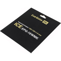 Термопрокладка теплопроводящая клейкая двухсторонняя Ice EPG-16WMK 120x120x1.0 мм, 16 Вт/(м·K) ExeGate 296147