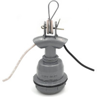 Патрон силуминовый ООО "ОПТИКОМ ЭЛЕКТРИК" SK-427, тип цоколя Е27, подвесной, цвет серый 8810.3099