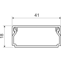 Кабельный канал KOPOS серии CLASSIC LHD 40x20 (FD) (Цвет черный) LHD 40X20_FD