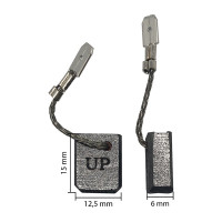 Щетка графитовая для METABO WE/WEV/WEP15/17-125/150 (аналог 316055770) 6x12.5x15 мм UNITED PARTS 90-0830