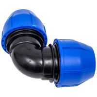 Отвод ПНД компрессионный ПК АкваЭлемент 50x50 EL-F-03-50