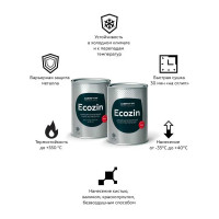 Цинконаполненный грунт по металлу Certa ECOZIN 96%, серый, 0,8 кг EC0006