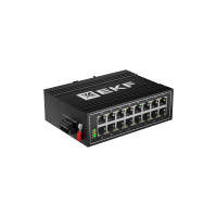 Промышленный неуправляемый коммутатор EKF U-16T, 16 портов 10/100Base-T(X) RJ45, монтаж на динрейку TSX TSX-U-16T