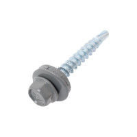 Кровельный саморез Daxmer 4,8x35 мм, RAL 7005, сверло №1, 250 шт. 00000303940