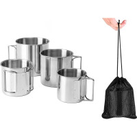Комплект кружек KITOKI 4 шт, со складными ручками М7760305