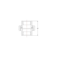 Американка AV Engineering под конус, 1", вн-вн, оцинкованная AVEC540000001