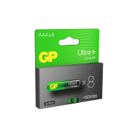 Батарейки GP ААА мизинчиковые алкалиновые Ultra Plus Alkaline, набор 8 шт (24AUPA21-BC8) 33406152