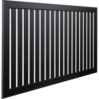 Экран для радиатора Стильный Дом реечный 90x60см Черный v531962
