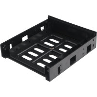 Салазки Gembird для установки HDD/SSD 2.5''/3.5'' в отсек 5.25", пластик, пакет, MF-35525