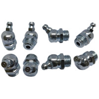 Пресс-масленка угловая оц. H2 M12x1,5, комплект 10 шт., оцинкованная сталь, Европейский стандарт DIN71412, MasloSmenka 010208-10