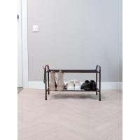 Подставка для обуви ЗМИ Альфа 22, 2 полки, 6 пар обуви, цвет коричневый ПДОА22Н КОР