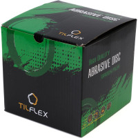 Абразивный круг GREEN Film 125 мм, P100, 8 отверстий, на липучке, 100 шт TILFLEX TL40-100/100