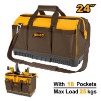 Сумка для инструментов INGCO 60х23х35см, 20Кг, Полиэстер, жесткое дно HTBG09