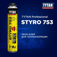 Пено-клей для теплоизоляции TYTAN PROFESSIONAL STYRO всесезонная 753 Профи 750 мл (12) 16048 274823
