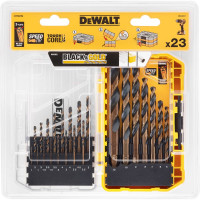 Набор сверл Dewalt DT70729, Black&Gold по металлу, 1-12 мм, 23 шт DT70729-QZ