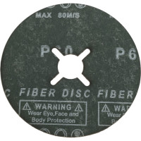 Фибровый диск Long Abrasive CR 964 Керамика 125x22.23 мм, P60, 10 шт D330487-10