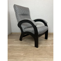 Кресло Solarius Классика для дома и дачи, мягкое, обивка из рогожки, цвет серый 302-10001
