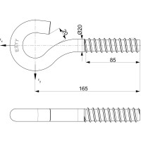 Крюк для деревянных опор ЭНЕРВИК /ENSTO SOT1.1R (SOT1.1) (1 шт.) SOT1.1R-1