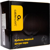 Кабель Cablexpert (RU) FTP indoor 4x2x0.57, медный, кат.6, однож., 100м, box, серый, FPC-6057-4-CU/100