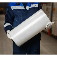 Стрейч пленка для машинной упаковки ВОЛГА ПОЛИМЕР 500 мм 23 мкм (16 кг) 150%, 514160163