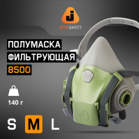 Полумаска фильтрующая Jeta Safety с быстрым сбросом 8500 с фильтрами A1 6510, размер M SET8500-M