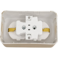 Розетка Systeme Electric Blanca о/у, двойная, с заземлением, без шторок, 16а, 250в, титан BLNRA010204