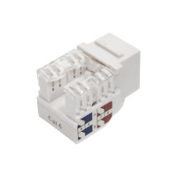 Розеточный модуль DATAREX keystone кат 6 utp 1xrj45 t568a/b белый DR-5103