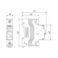 Автоматический выключатель WERKEL 1p 16a c 6 ка a062457
