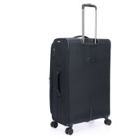 Чемодан Torber Brosno, черный, нейлон 600D, 48x30x78 см, 85 л T1901L-Black