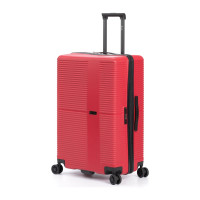 Чемодан Torber Elton, красный, ABS-пластик, 47x29x78 см, 96 л T2056L-Red