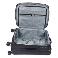 Чемодан Torber Seyd, черный, нейлон 600D, 43.5x25x68 см, 56 л T2021M-Black