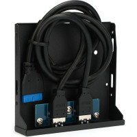Планка usb 3.0 Gembird на переднюю панель 3.5", 2xusb-a 3.0, FP3.5-USB3-2A