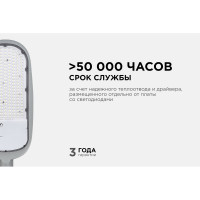Консольный светодиодный светильник Apeyron 200Вт, 230/50Гц, 22000Лм, 5000К, ip65, КСС "Ш", ф60мм 29-06