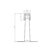 Кровельный аэратор Fachmann А 75x375 TПO 01.256