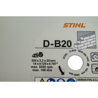 Алмазный отрезной круг D-B20 Ø 350 мм/14" Stihl 0835-090-7054