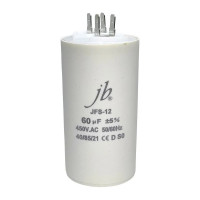 Пусковой конденсатор JB Capacitors 12 мкФ, 450 В, 40x70, JFS-12 (CBB60-A) (клеммы) JFS12A6126J000000B-83