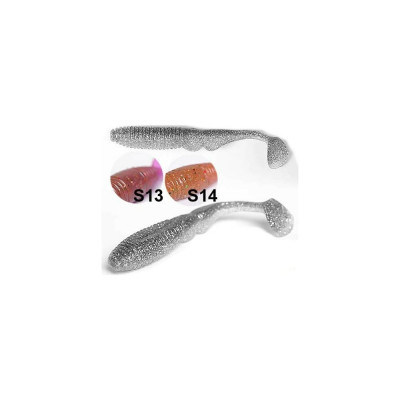 Съедобные искусственные виброхвосты LUCKY JOHN LJ Pro Series MISTER GREEDY 3.9in, цвет S14, 5шт. 140116-S14