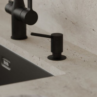 IDDIS Дозатор, латунь, черный матовый, kitchen line, , SDIBL00i59
