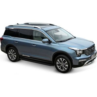 Пороги на автомобиль для GAC GS8 Гак джи эс 8 I 2019-н.в. Rival Premium-Black A180ALB.9201.1