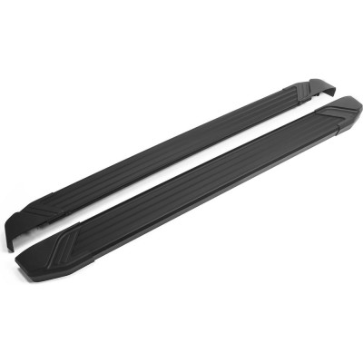 Пороги "Black" Rival для Nissan Qashqai I 2006-2014/X-Trail T31 2007-2015, 173 см, 2 шт., алюминий, F173ALB.4104.5