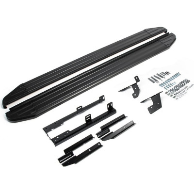 Пороги на автомобиль Rival Premium-Black для Nissan Qashqai I 2006-2014 г.в./X-Trail T31 2007-2015 г.в., 173 см, 2 шт., алюминий A173ALB.4104.5