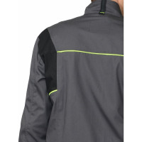 Куртка Сириус ХОВАРД темно-серая с черной и лимонной отделкой, р.96-100, рост 182-188 46789